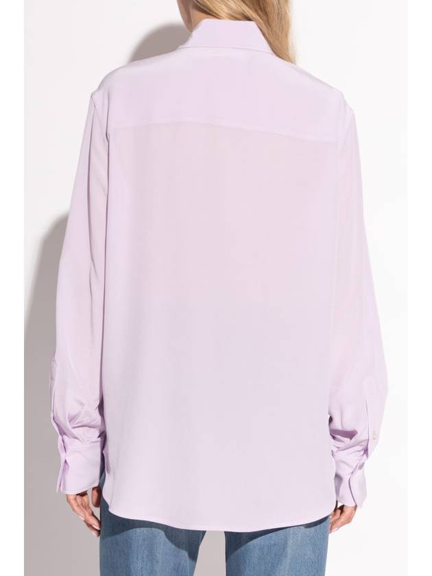 Victoria Beckham Silk Shirt, Women's, Purple - VICTORIA BECKHAM - BALAAN 4