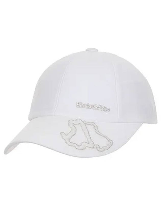 Terrier Ribbon Ball Cap 8414LZSPWHITE - BLACK&WHITE - BALAAN 2