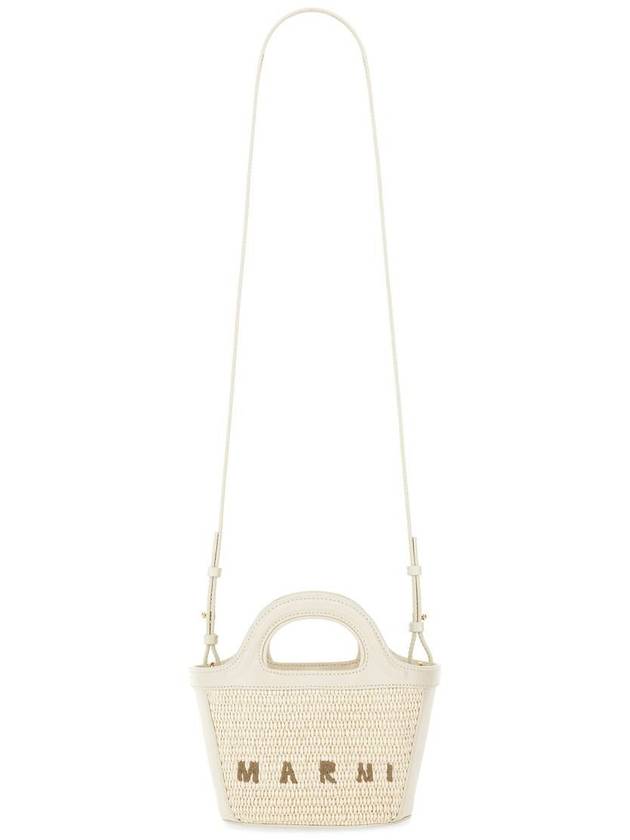 Rattan Micro Tropicalia Cross Bag White - MARNI - BALAAN 3