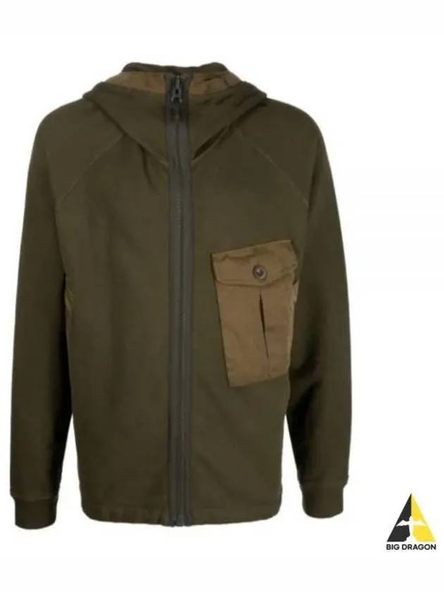 Ten c pocket zip up jacket khaki 22CTCUF02148A06455 - TEN C - BALAAN 1