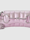 Horsebit Chain Small Pink Iridescent Leather 764339 - GUCCI - BALAAN 4