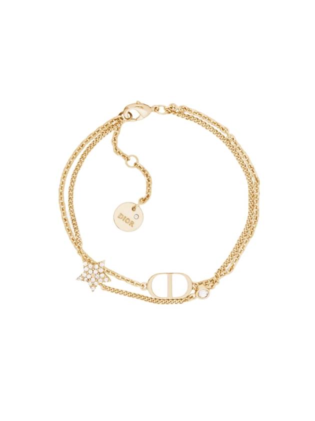 Women's Petite CD Double Bracelet Gold - DIOR - BALAAN.