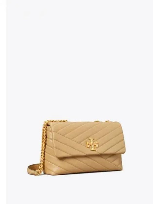 Kira Chevron Small Convertible Shoulder Bag Crossbag Desert Dune Domestic Product - TORY BURCH - BALAAN 1