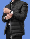 Amiot Short Down Padded Jacket Black - MONCLER - BALAAN 6