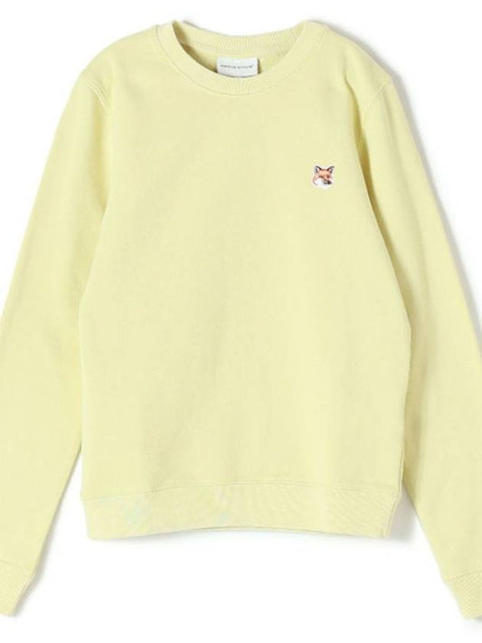 Fox Head Patch Regular Sweatshirt Yellow - MAISON KITSUNE - BALAAN 2