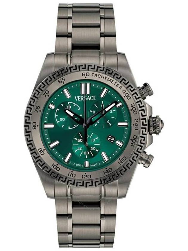 Versace Chrono Chronograph Quartz Green Dial Men's Watch VE9K01224 - VERSACE - BALAAN 1