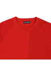 Round red knit long sleeve t-shirt - IKALOOOK - BALAAN 4