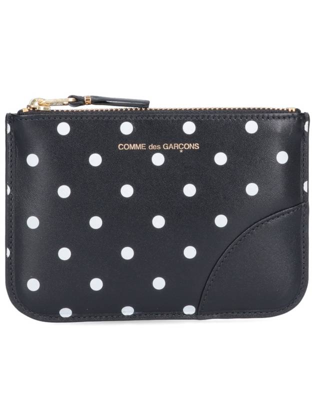 Polka Dot Leather Coin Purse Black - COMME DES GARCONS WALLET - BALAAN 2