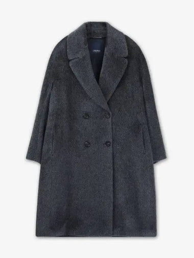 Max Mara Nicole Alpaca Wool Coat Gray 29016213600030 - S MAX MARA - BALAAN 1