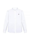 Fox Head Patch Button Down Long Sleeve Shirt White - MAISON KITSUNE - BALAAN 2