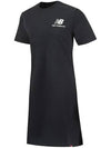 Women's Essential Short Sleeve Short Dress Black - NEW BALANCE - BALAAN 3