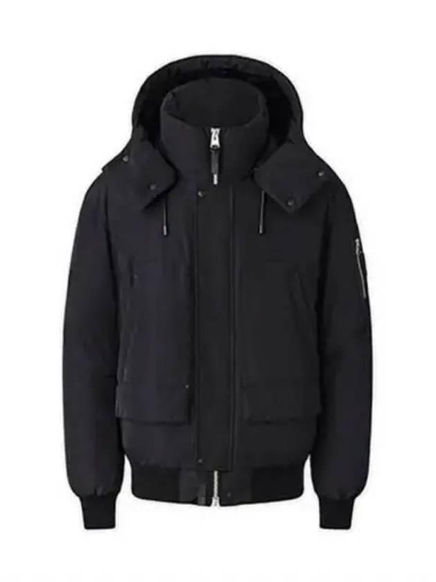 Viggo Classic Hooded Down Bomber Jacket Black - MACKAGE - BALAAN 2