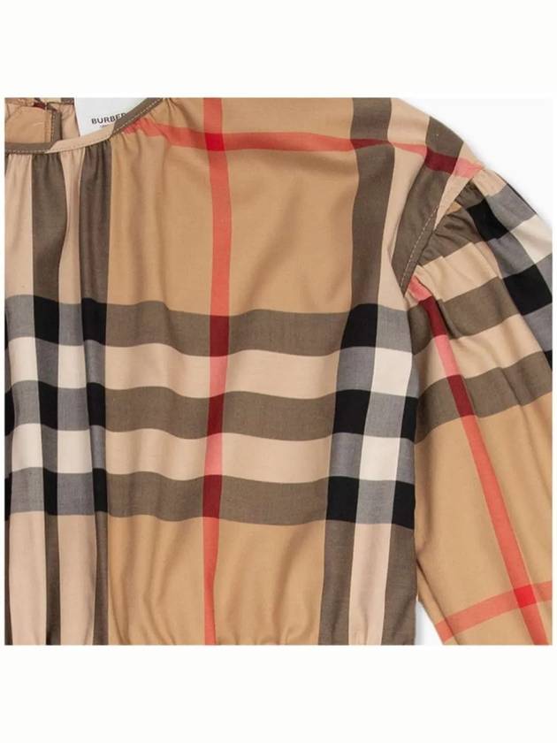 Kids Vintage Check Dress Beige - BURBERRY - BALAAN 4