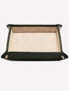 Square Valet Tray Ecru Capra 404 Goat Leather - ETTINGER - BALAAN 1