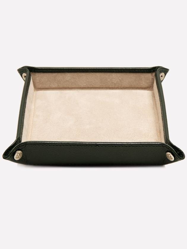 Square Valet Tray Ecru Capra 404 Goat Leather - ETTINGER - BALAAN 1