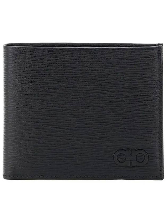 Gancini Half Wallet Black - SALVATORE FERRAGAMO - BALAAN 2