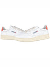 Men's Medalist Low Top Sneakers White Orange - AUTRY - BALAAN 3