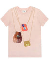 Kids Back Print T Shirt Pink JFI220 7AJ F16WG - FENDI - BALAAN 2