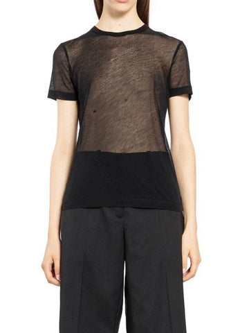 Short Sleeve T Shirt O04HW516 001 Black - HELMUT LANG - BALAAN 1