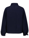 Agitare Wool Bomber Jacket Navy - MAX MARA - BALAAN 4