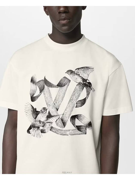 1ABXR8 Printed Cotton T Shirt Short Sleeve - LOUIS VUITTON - BALAAN 2