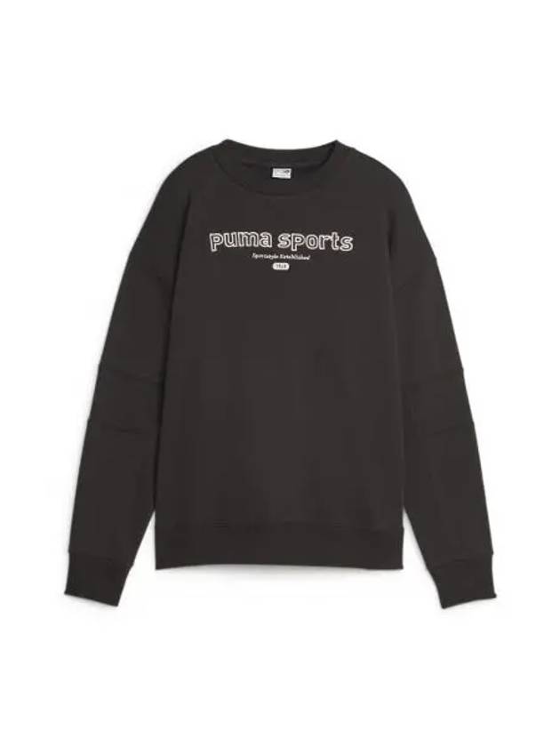 Team Crew Neck Sweatshirt Black - PUMA - BALAAN 2