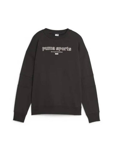 Team Crew Neck Sweatshirt Black - PUMA - BALAAN 1