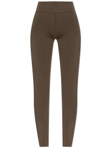 Rick Owens Wool Leggings, Women's, Brown - RICK OWENS - BALAAN 1