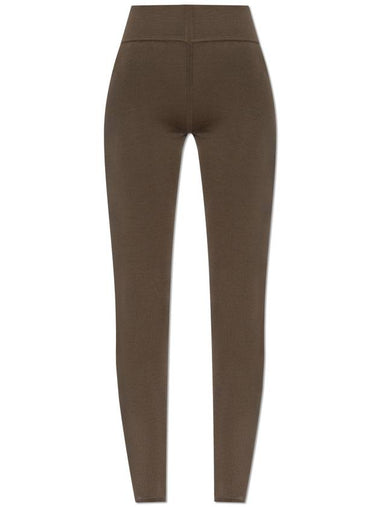 Rick Owens Wool Leggings, Women's, Brown - RICK OWENS - BALAAN 1