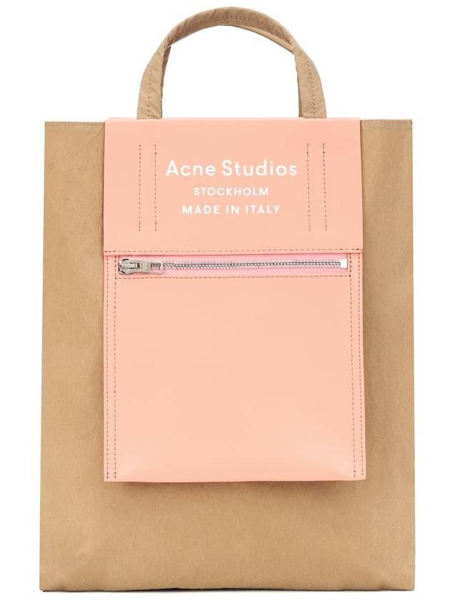 Logo Canvas Baker Out Medium Tote Bag Pink Beige - ACNE STUDIOS - BALAAN 5