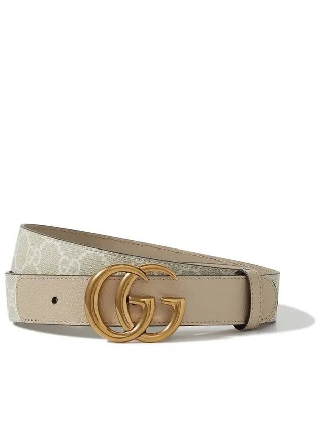 GG Marmont Supreme Belt Beige - GUCCI - BALAAN.