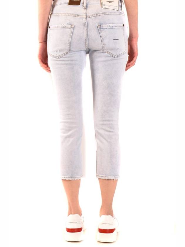 Women's Crop Cool Girl Jeans Light Blue - DSQUARED2 - BALAAN 5