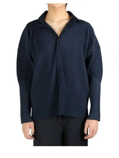 Monthly Color November Long Sleeve Shirt Midnight Blue - ISSEY MIYAKE - BALAAN 2