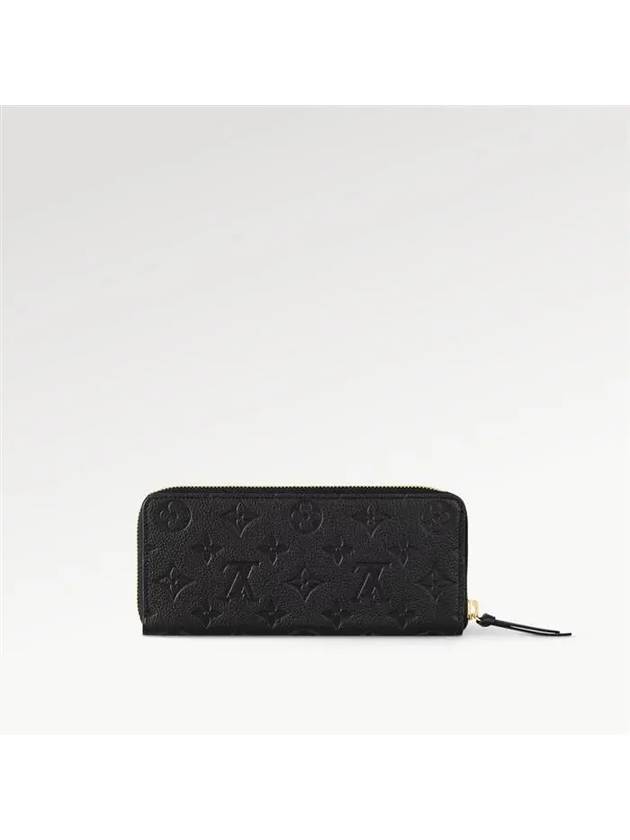 Cl?mence Monogram Empreinte Leather Long Wallet Black - LOUIS VUITTON - BALAAN 5