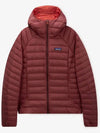 Women's Down Sweater Hooded Jacket Red - PATAGONIA - BALAAN 3