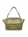 Women s Bottega Veneta 598244 Khaki Calfskin Intrecciato Weaving Arco 48 Top Handle Medium Tote Bag gt Gangbuk used luxury goods - BOTTEGA VENETA - BALAAN 1