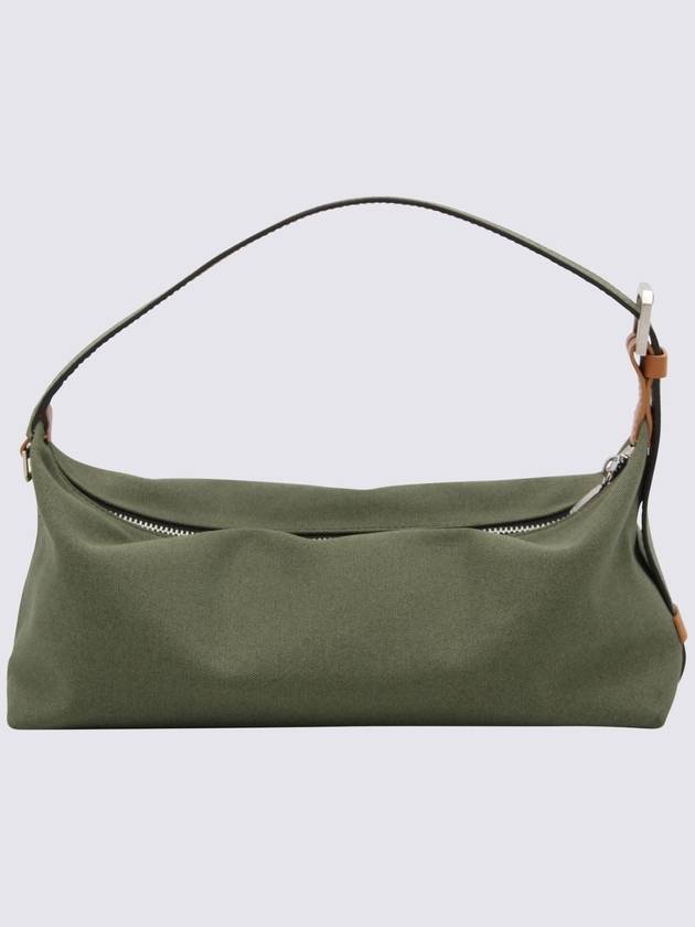 Eéra Green Canvas Long Moon Shoulder Bag - EERA - BALAAN 2