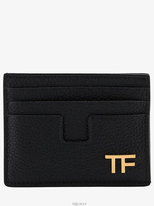 YT233 LCL158G 1N001 Grain Leather Card Holder - TOM FORD - BALAAN 2