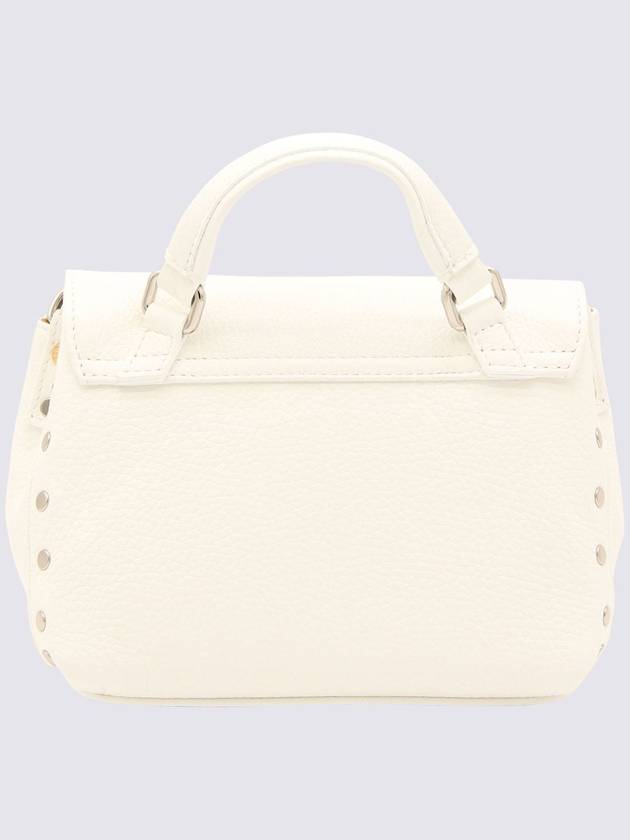 Women's Baby Daily Postina Leather Mini Tote Bag White - ZANELLATO - BALAAN 3