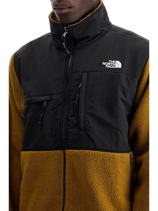 Men s Retro Denali Fleece Zip Up Jacket Mos Green Black - THE NORTH FACE - BALAAN 5