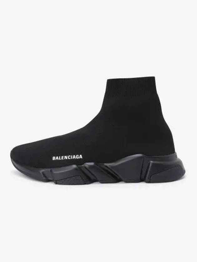 Men's Speed Recycle Knit High-Top Sneakers Black - BALENCIAGA - BALAAN 2