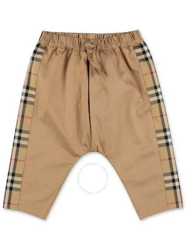 Burberry Newborn Ronny Vintage Check Panel Cotton Shorts, Size 6M - BURBERRY - BALAAN 1