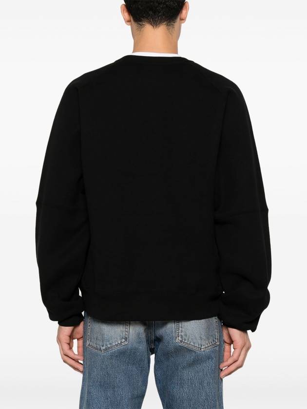 Cotton Sweatshirt Black - SAINT LAURENT - BALAAN 5