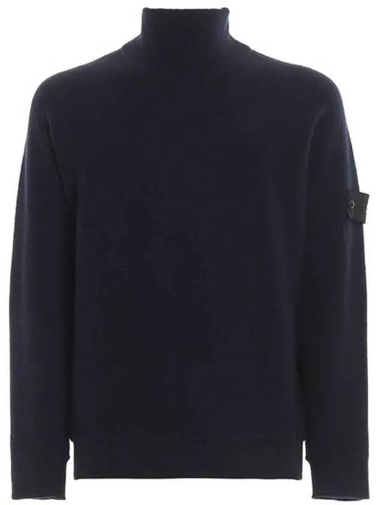 Wappen Patch Turtleneck Navy - STONE ISLAND - BALAAN 2