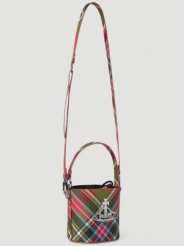 Betty Betty of Plaque Small Tartan Check Bucket Bat - VIVIENNE WESTWOOD - BALAAN 3