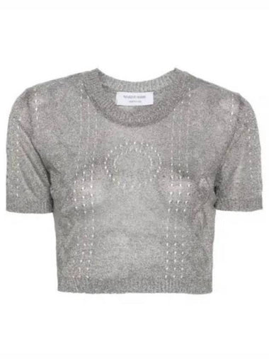 Sweater WTK005CKNI0515 MT10 Silver - MARINE SERRE - BALAAN 1