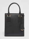 Triangular Logo Saffiano Leather Tote Bag Black - PRADA - BALAAN 4