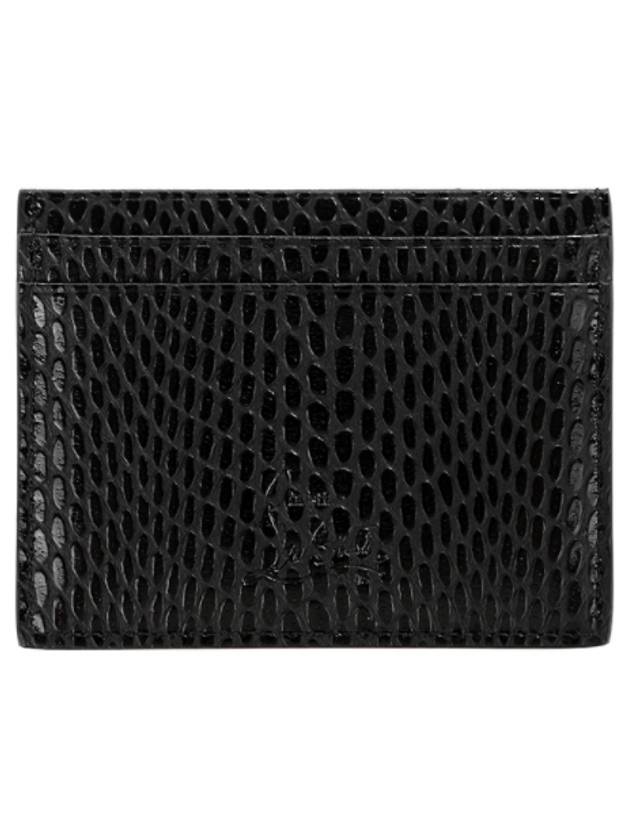 Chios Spike Card Wallet Black - CHRISTIAN LOUBOUTIN - BALAAN 3