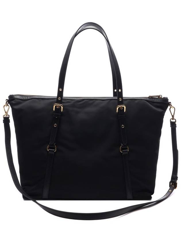 Gold Hardware Milan Logo Tote Bag Black - PRADA - BALAAN 5