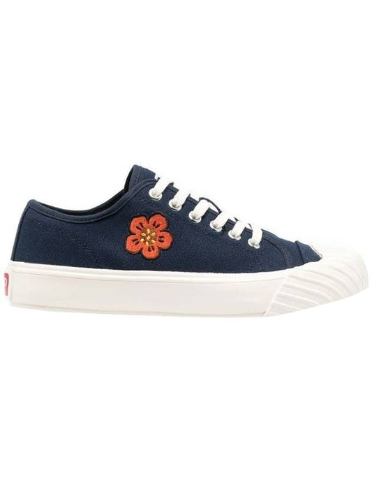 Shool Boke Flower Low Top Sneakers Navy - KENZO - BALAAN 1